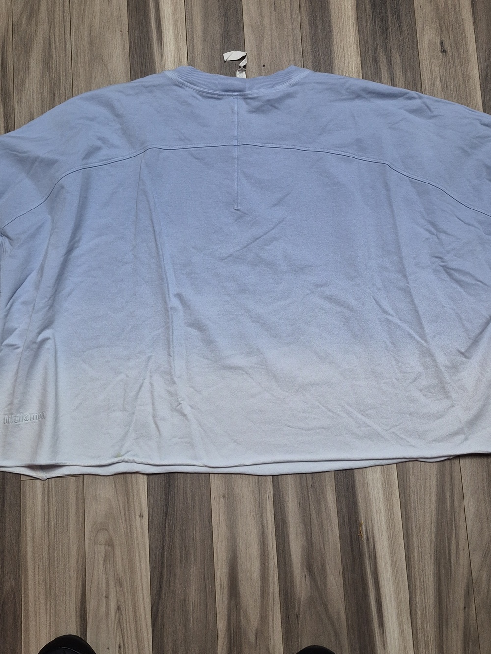 Lululemon LA oversized Boxy Crew..Light Blue to White Ombre..size Xl/xxl - Picture 4 of 5